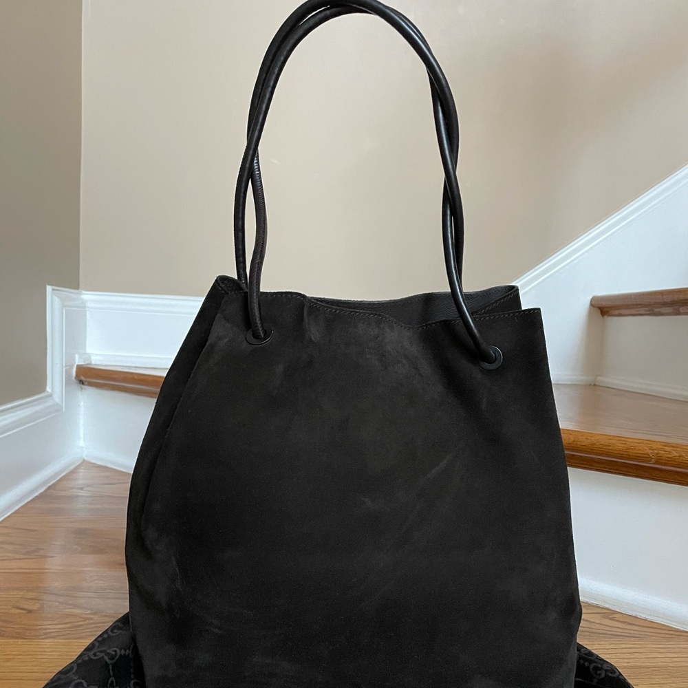 Gucci Suede Drawstring Shoulder Bag - image 3